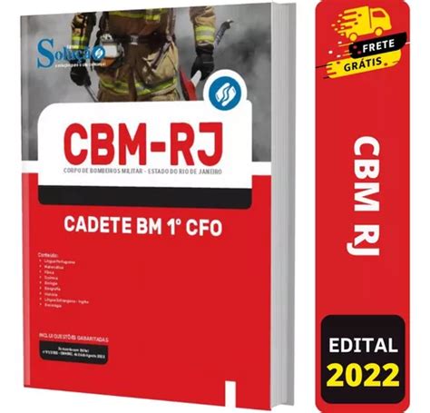 Apostila Concurso Cbm Rj 2022 Cadete Bm 1º Cfo Frete grátis