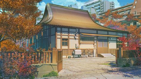 Traditional Japanese House Anime 1920x1080 Wallpaper Teahub Io