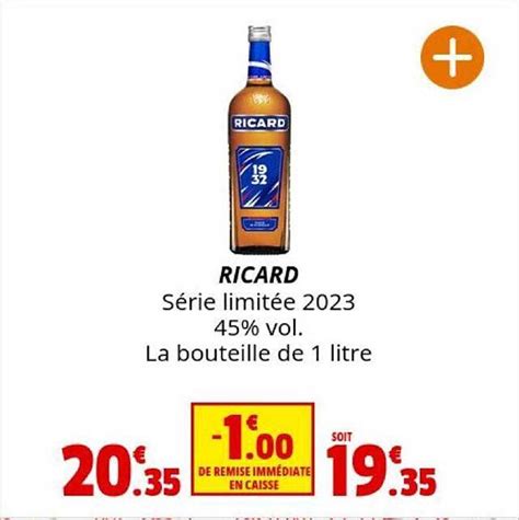 Promo Ricard S Rie Limit E Chez Coccinelle Supermarch Icatalogue Fr