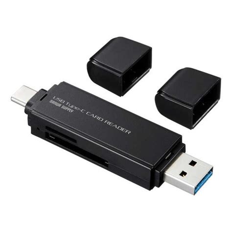 サンワサプライ Type Cとusb Aの両方で使えるカードリーダー Adr 3tcms6bk 4969887539682 コジマ