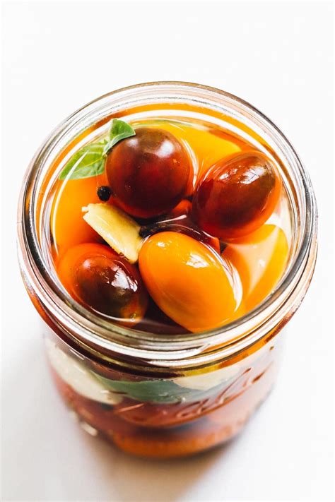 Easy Pickled Cherry Tomatoes • Heartbeet Kitchen