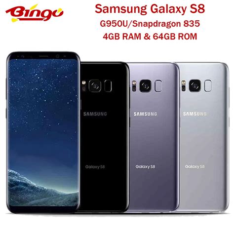 Samsung Galaxy S8 Original G950u Single Sim Qualcomm Snapdragon 835 Octa Core 5 8 12mp 8mp 