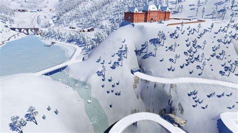 Winter In Den Sterreichischen Alpen Mit Stausee Transport Fever