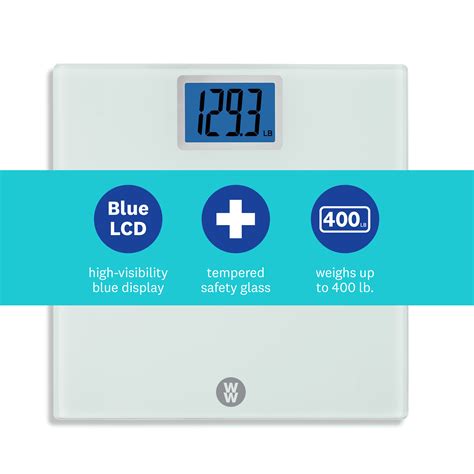 Weight Watchers By Conair Digital Glass Scale With Jumbo Backlit