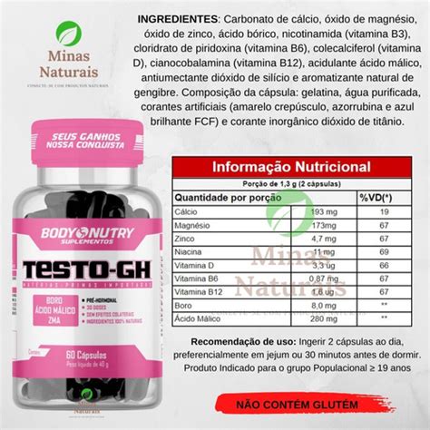 Testo Gh Pr Hormonal Feminino Creatina Mono Hidratada G