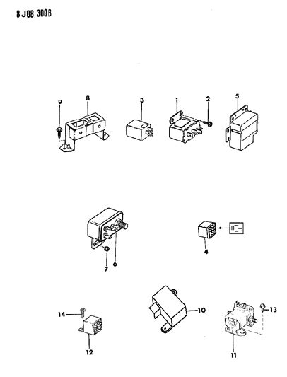 Relays 1988 Jeep J10