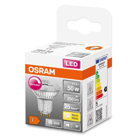 Osram Led Superstar Par16 Led Superstar Par16 50 36 ° 4 5 W 2700 K Gu10