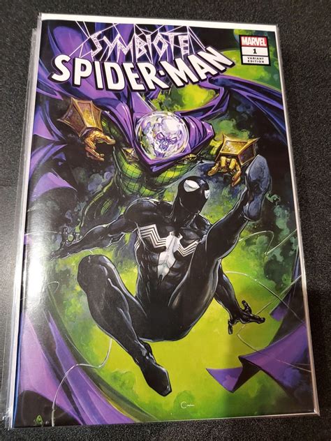 Symbiote Spider Man 1 Clayton Crain Variant W COA Comic Books