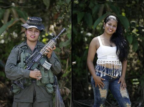 En Fotos Cómo Se Ven Las Guerrilleras De Las Farc Sin El Uniforme