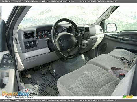 Medium Graphite Interior 2000 Ford F250 Super Duty Xlt Extended Cab 4x4 Photo 6