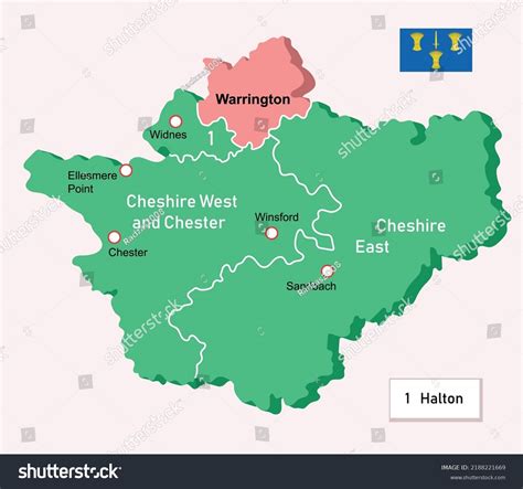 Vector Illustration Cheshire Map England Stock Vector Royalty Free 2188221669 Shutterstock