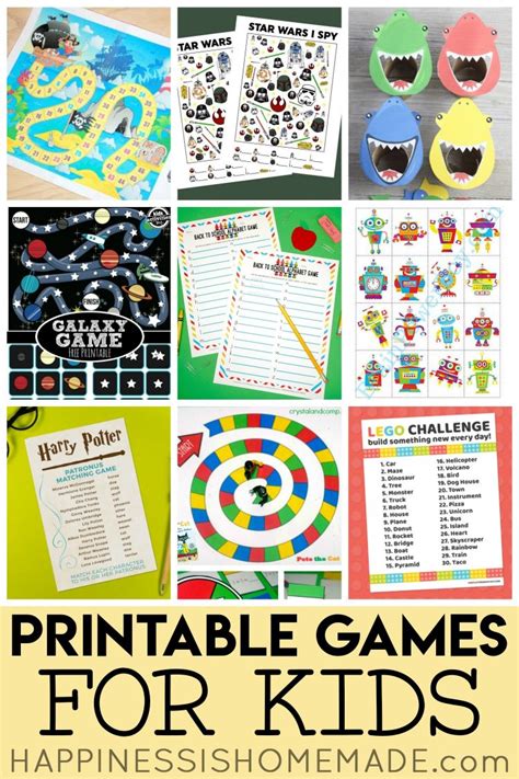 Printable Games & Word Searches - Happiness is Homemade