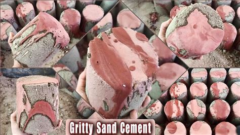 Gritty Sand Cement Crumbling And Creamy Paste Pouring YouTube