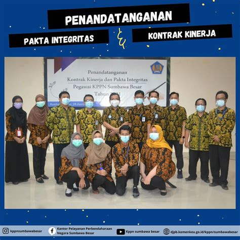 Penandatanganan Kontrak Kinerja Tahun 2021 Dan Pakta Integritas Di Kppn