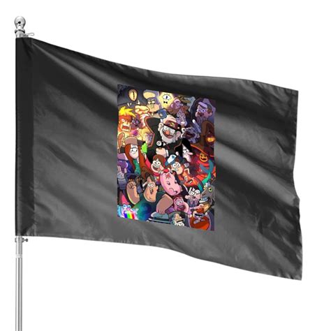 Gravity Falls And Friends House Flags Sold By Mileydfrazier Sku