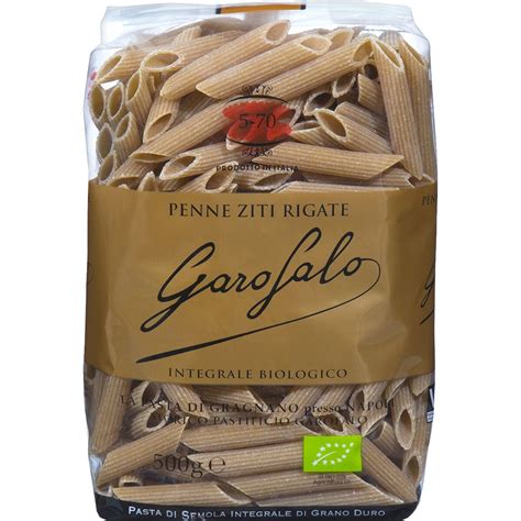 Comprar Penne ziti rigate integral ecológico paquete 500 g GAROFALO