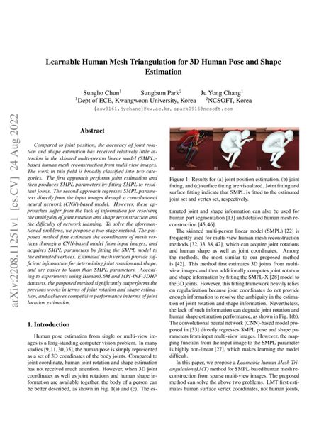 Learnable Human Mesh Triangulation For D Human Pose And Shape