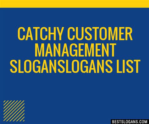 Catchy Customer Management Logans Slogans Generator