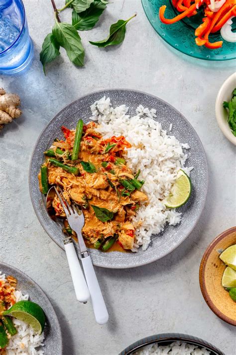 Slow Cooker Thai Red Curry Chicken And Veggies The Defined Dish