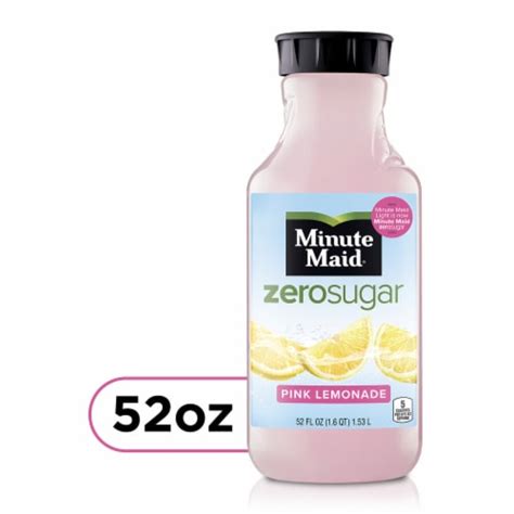 Minute Maid® Zero Sugar Pink Lemonade Fruit Juice Drink 52 Fl Oz 52 Fl