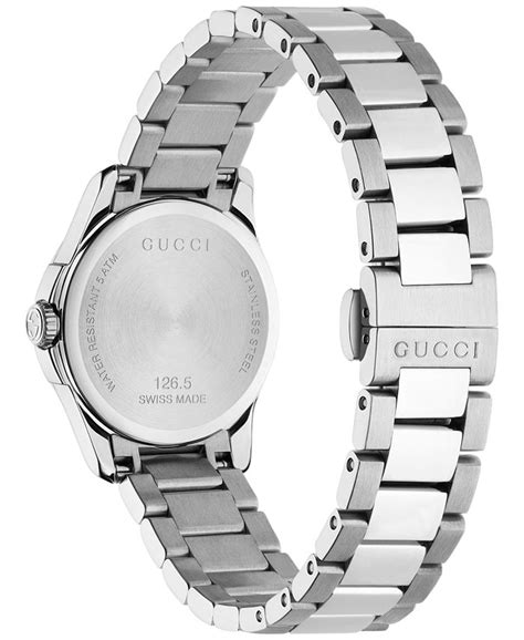 Gucci Womens Swiss G Timeless Stainless Steel Bracelet Watch 27mm Ya126551 Macys