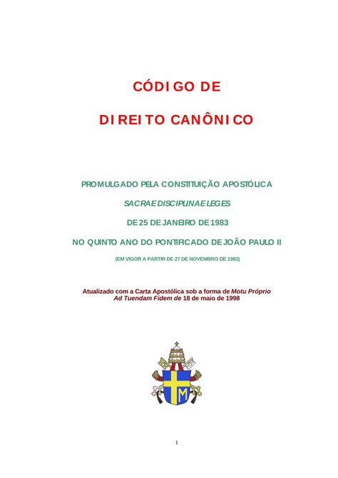 PDF Código de Direito Canônico DOKUMEN TIPS