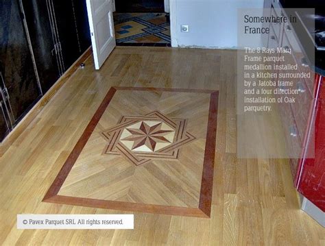 Harwood Floor Medallions In France Installed Hardwood Floor Medallion