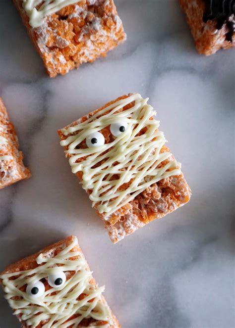 Spooky Spiced Halloween Rice Crispy Treats