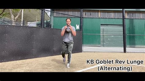 Kettlebell Goblet Reverse Lungealternating Youtube