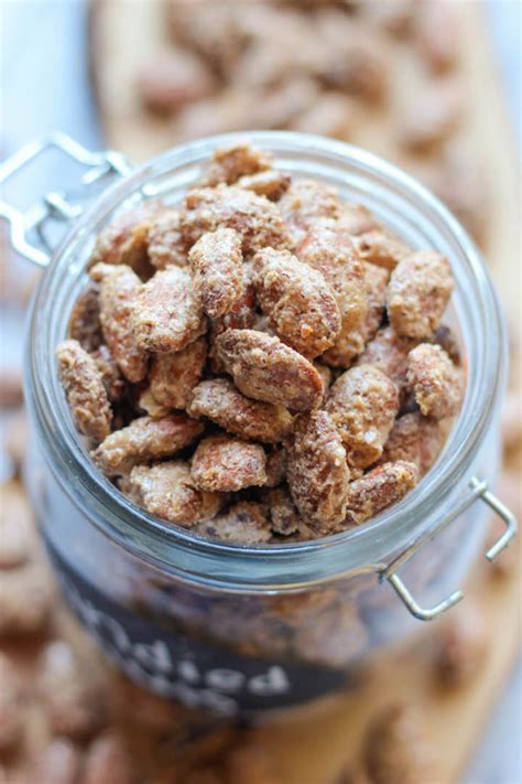 Cinnamon Sugar Candied Nuts Damn Delicious