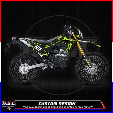 Jual Sticker Decal Full Body Crf 150 L Motif Simple Liss Stabilo