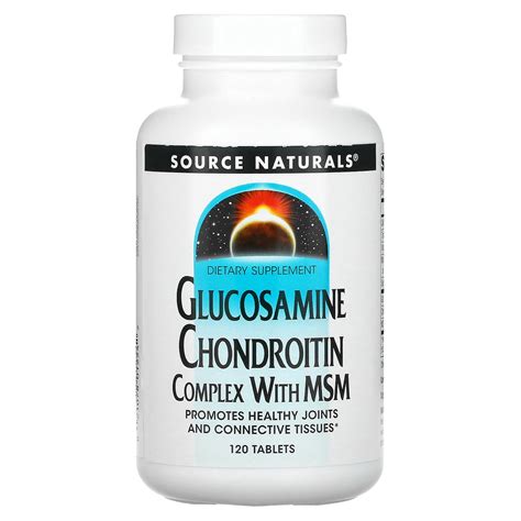 Glucosamine Chondroitin Complex With Msm Tablets Source Naturals