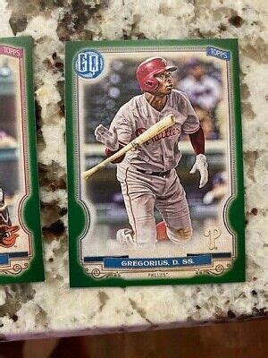 2020 TOPPS GYPSY QUEEN GREEN PARALLEL CARD PHILLIES DIDI GREGORIUS 45