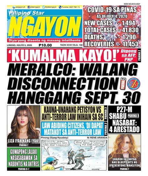 Pilipino Star Ngayon July 05 2020 Digital DiscountMags