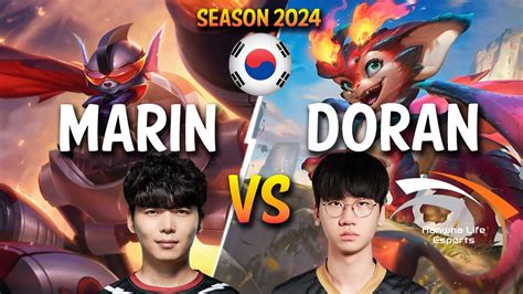 Marin Rumble Vs Hle Doran Smolder Top Patch Kr Ranked Challenger