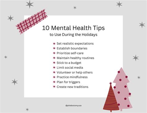 10 Tips For Mental Well Being During The Holidays Phlebotomy Usa