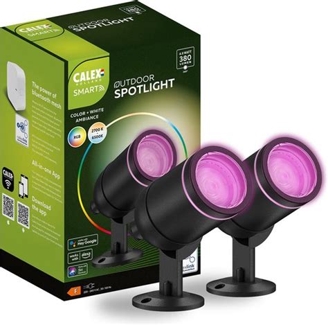 Calex Smart Outdoor Led Buitenlamp Set Van 2 Stuks Slimme Grondspot