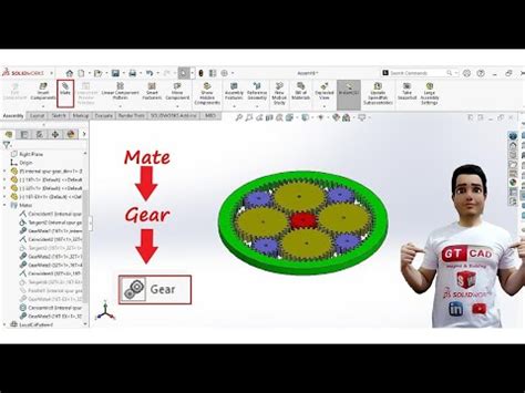 How To Use Gear Mate In SolidWork S Assembly Gear Mate