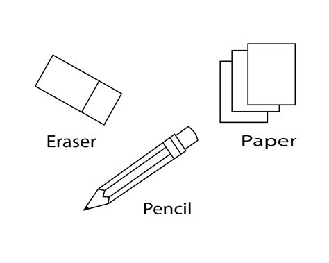 School Supplies Coloring Pages For Kids School Supplies Coloring Pages ...