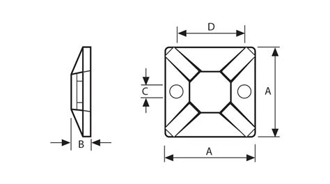 Mb3apt Pa66 Bk C1 Hellermanntyton Cable Tie Mount Distrelec Switzerland