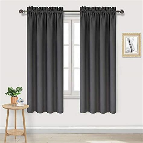 Dwcn Dark Grey Blackout Curtains Thermal Insulated Energy Saving 42