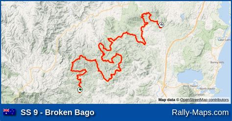 Ss 9 Broken Bago Stage Map Southern Cross International Rally 1978