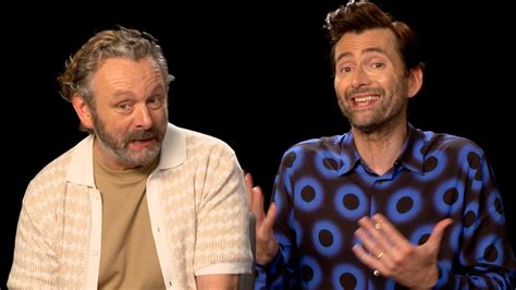 Good Omens Season Interviews With David Tennant Michael Sheen And