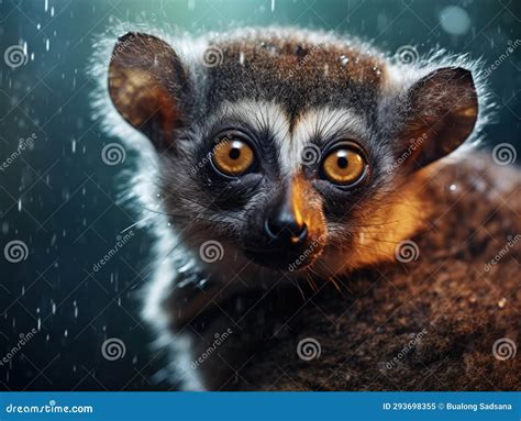 Ai Generated Illustration Wildlife Concept Of Greater Dwarf Lemur Stock Illustration