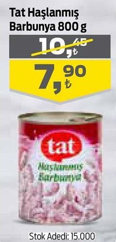 Tat Haşlanmış Barbunya 800 g İndirimde Market