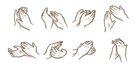 Hand Drawn Hands Clapping How To Draw Hands Hand Drawing Reference