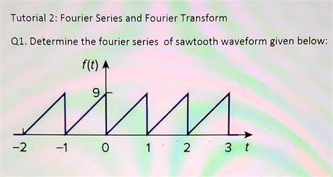 tutorial 2 fourier series and fourier transform q1 determine the ...