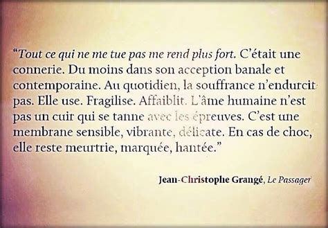 Tout Ce Qui Ne Me Tue Pas Me Rend Plus Fort Jean Christophe Grang