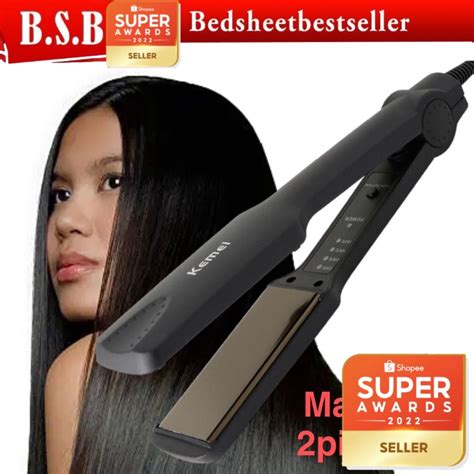 B S B Kemei Km 329 Iron Ceramic Hair Straightener Styling Tools Machine