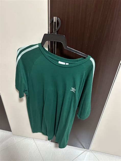 Adidas Green T-Shirt, Men's Fashion, Tops & Sets, Tshirts & Polo Shirts ...